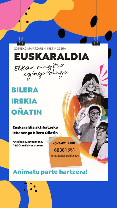 Euskaraldiko lehen bilera irekia