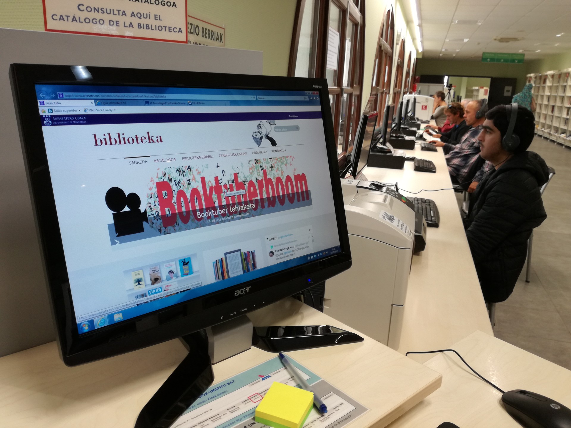 Bibliotekako informatika aholkularia beste udal sail batera bideratuko da