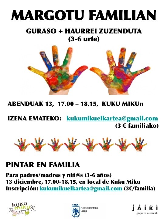 MARGOTU FAMILIAN

Abenduaren 13an Aretxabaletan