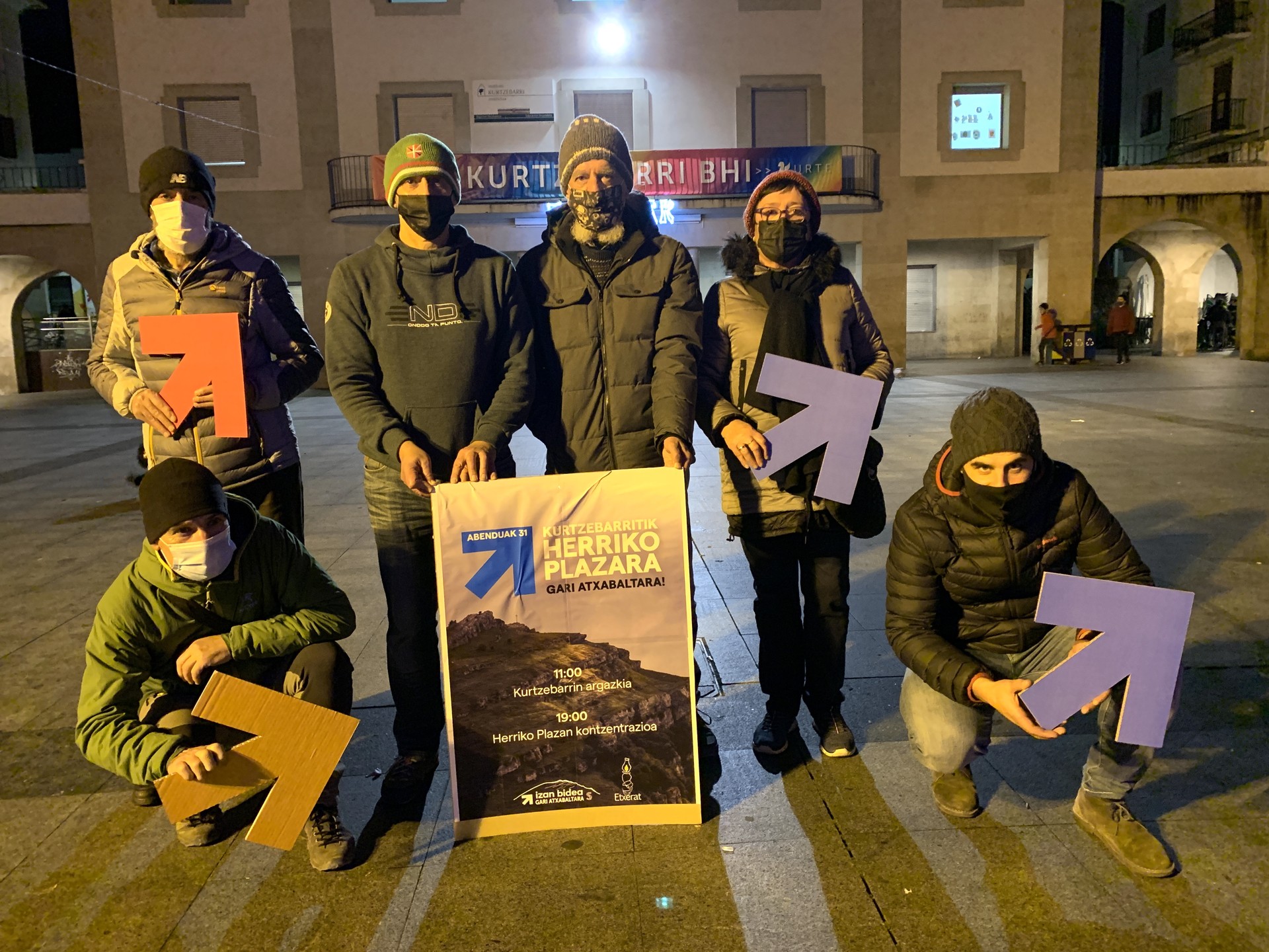 Kurtzebarritik eta plazatik aldarrikatuko dituzte presoen eskubideak abenduaren 31n