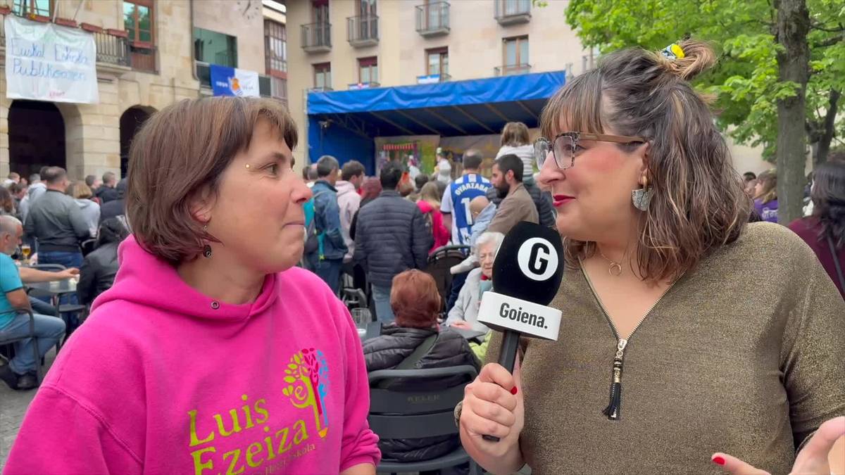 Jai giroan ospatu dituzte Goieskolaren eta Luis Ezeizaren urteurrenak Eskoriatzan