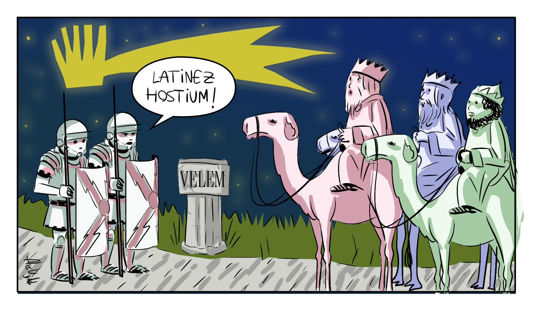 Latinez, 'hostium'!