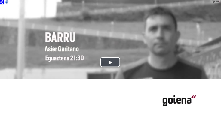 'Barru' eguaztenean, Realeko entrenatzaile Asier Garitanorekin