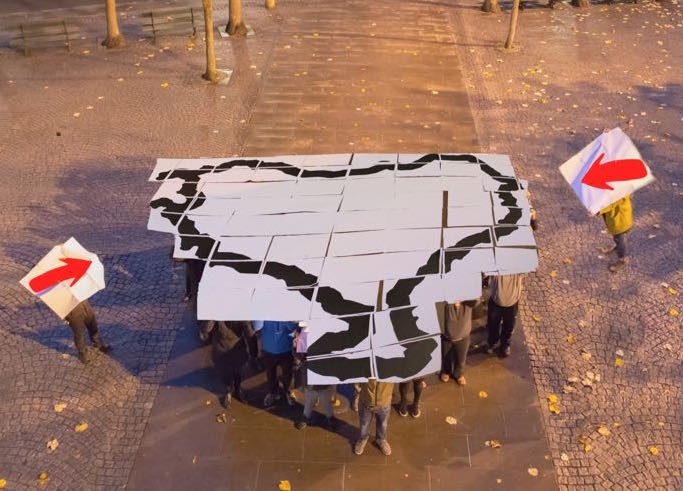 Herriko presoen etxeratzea eskatzeko mosaikoa