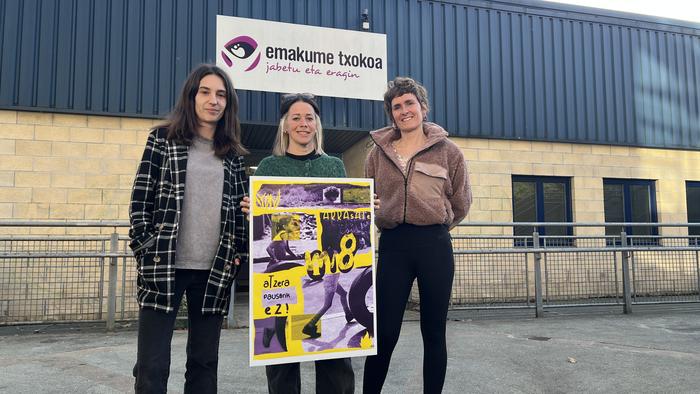 Emakume Txokoak, "atzera pausurik ez" lemapean aurkeztu du M8ko egitaraua