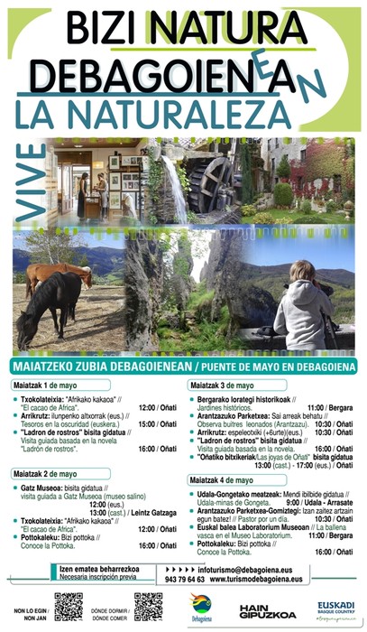 BIZI NATURA DEBAGOIENEAN. Bisita gidatuak