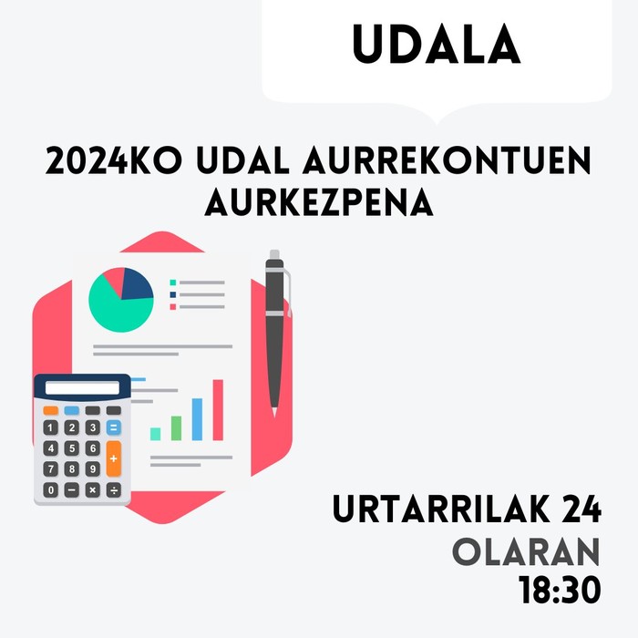 Udal aurrekontuen proposamenaren aurkezpena