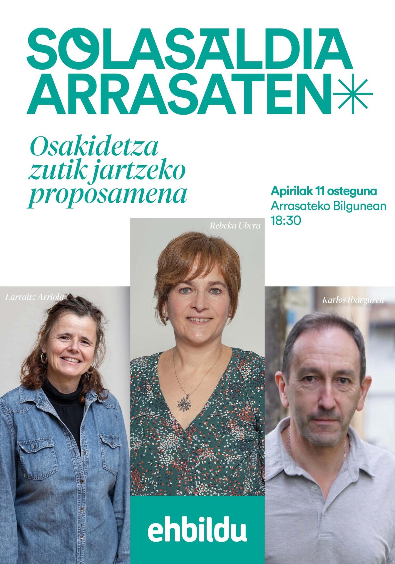 Osakidetza berriro zutik jartzeko proposamen integrala aurkeztuko du EH Bilduk bihar Arrasaten