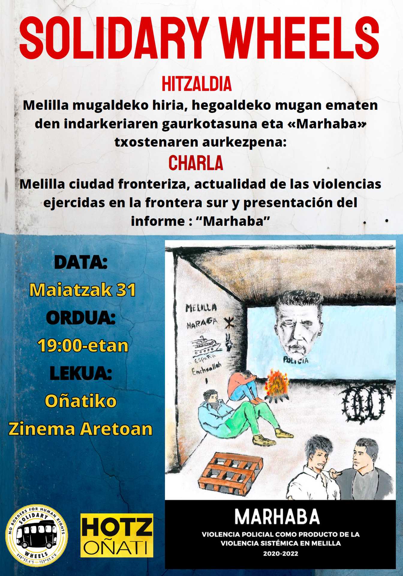 Hegoaldeko mugari (Frontera Sur) buruzko hitzaldia