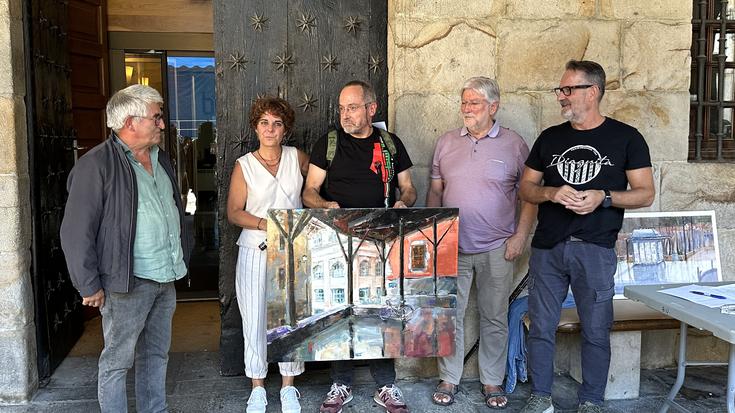 Simon Arrieta pintura lehiaketako lanekin erakusketa irekiko dute Aroztegin