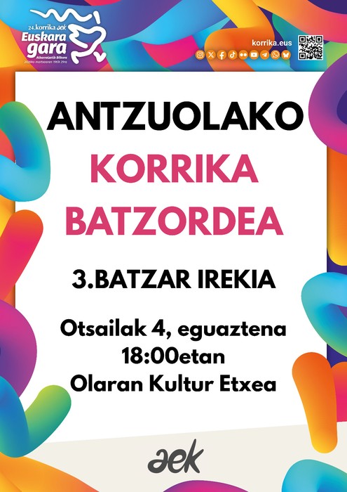 Korrika batzordearen batzarra