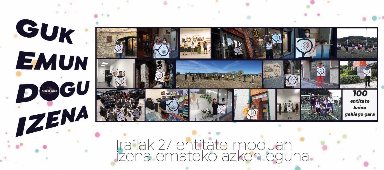 Arrasateko 100 entitate baino gehiago Euskaraldian