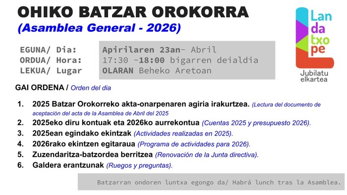 Landatxoperen batzar orokorra