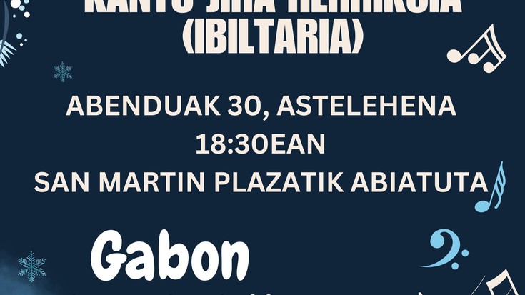 GABON KANTAK GUSTOKO BADITUZU ZATOZ GUREKIN ABESTERA!!