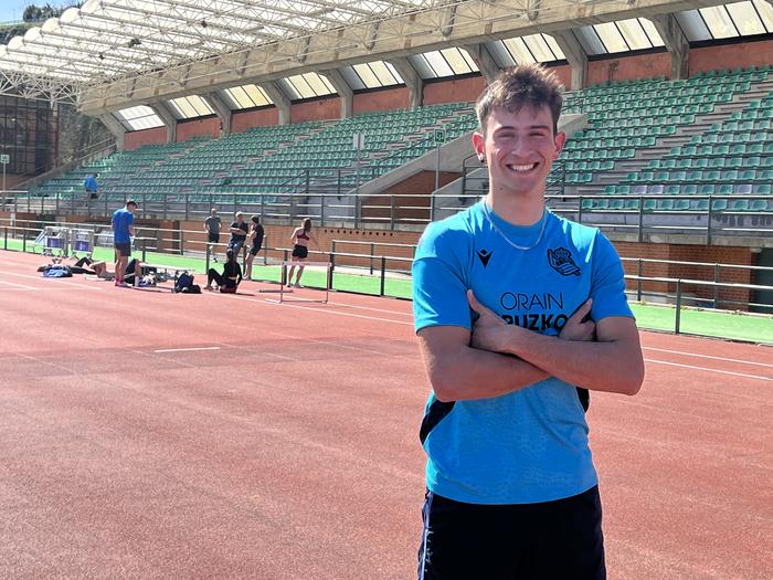 Inoizko euskal atleta azkarrena da Andoni Calbano 200 metrotan