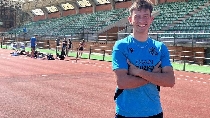 Inoizko euskal atleta azkarrena da Andoni Calbano 200 metrotan