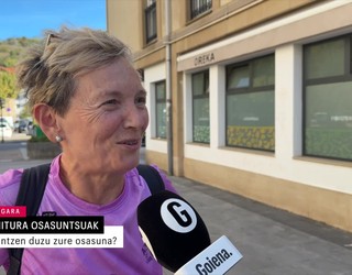 Kale inkesta: Zaintzen duzu zure osasuna?