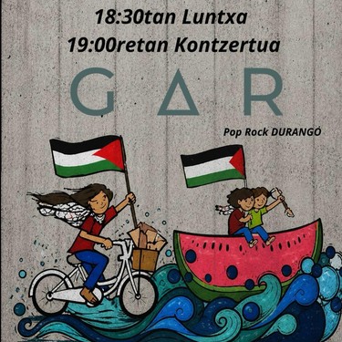 Palestinaren aldeko kontzertu solidarioa