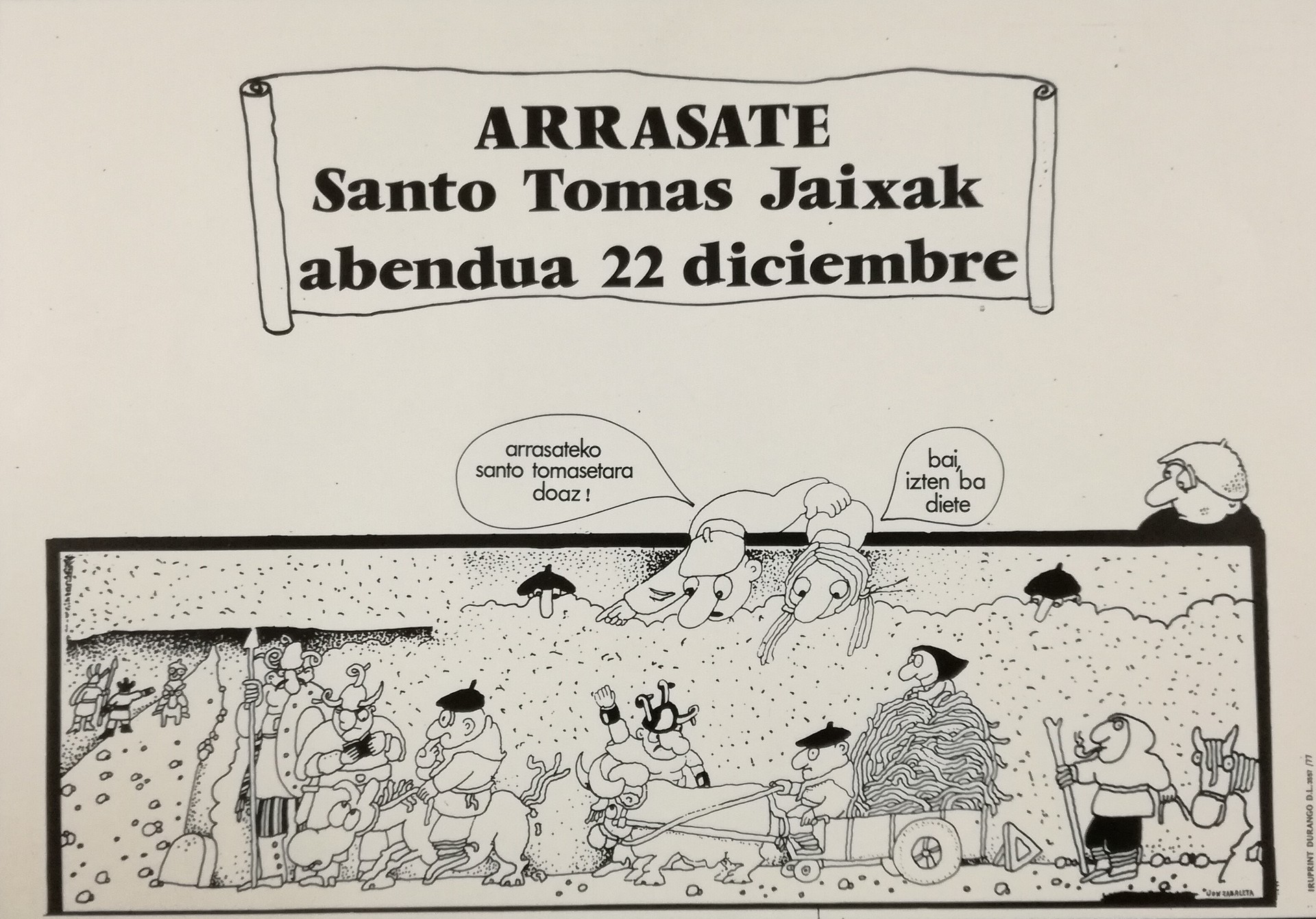 Santamasetako lehen kartelaren 40. urteurrena