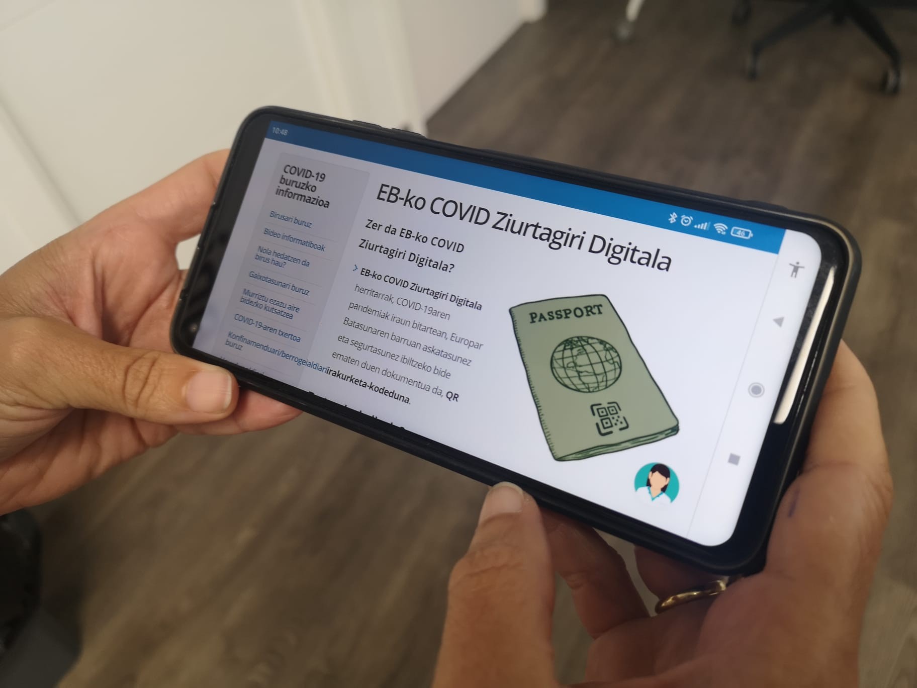 COVID pasaportea gaurtik indarrean da Europako Batasunean
