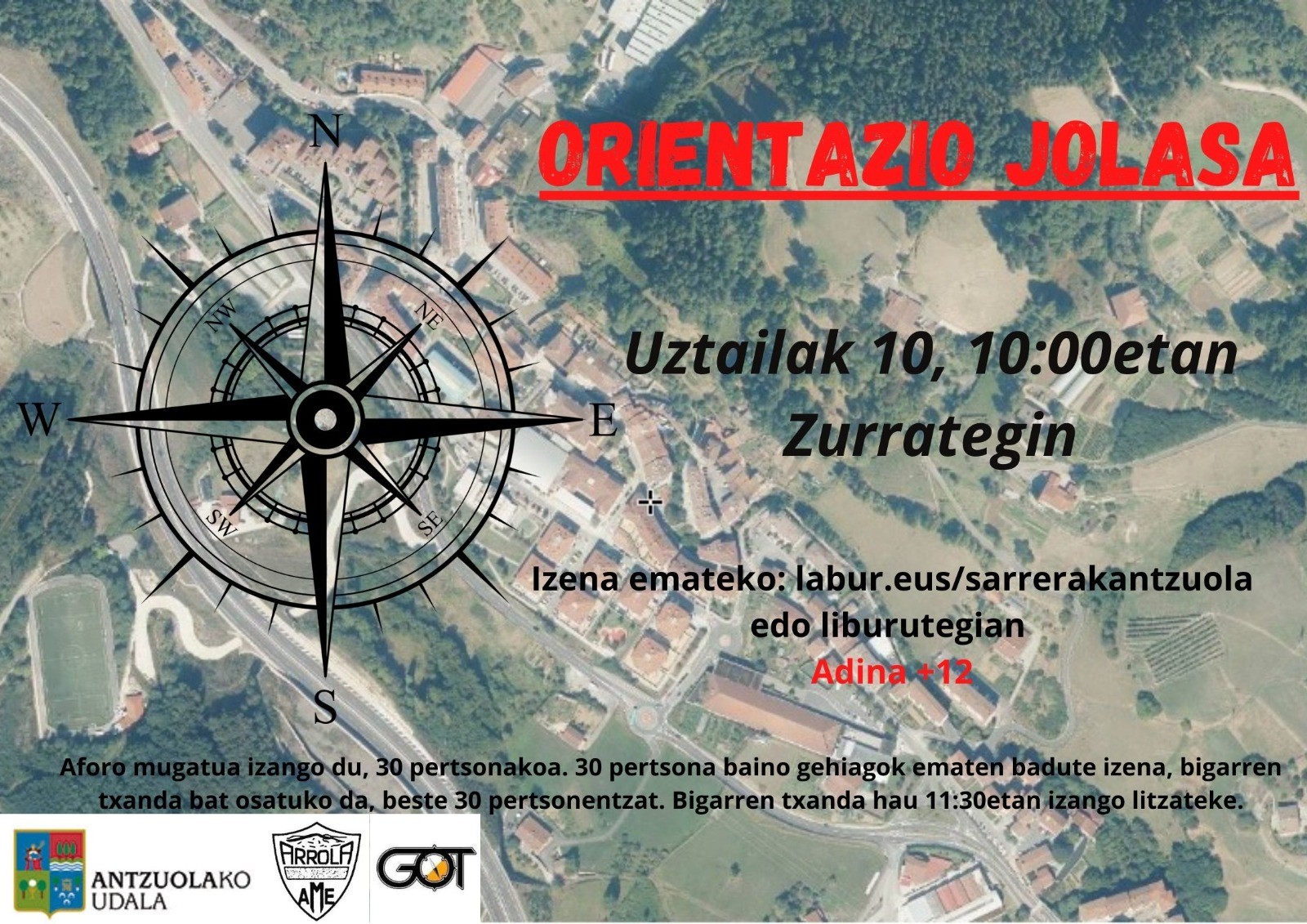 Orientazio jolasa antolatu dute zapaturako