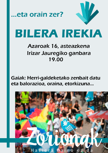 A16 - Bilera irekia
