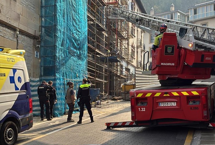 Langile bat zauritu da Bergaran, Mizpildi kalean izandako istripuan