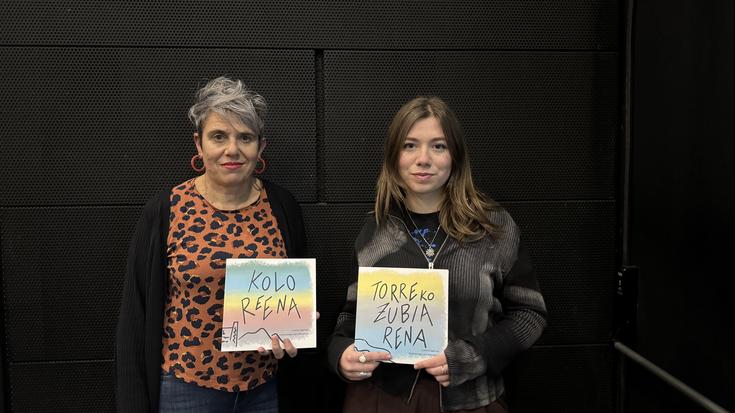 Lukene Igartua eta Izar Mendiola ama-alabek bi ipuin ilustratu berri aurkeztu dituzte