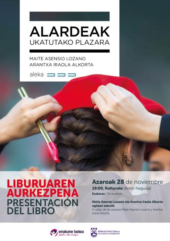 "ALARDEAK UKATUTAKO PLAZARA" LIBURUAREN AURKEZPENA