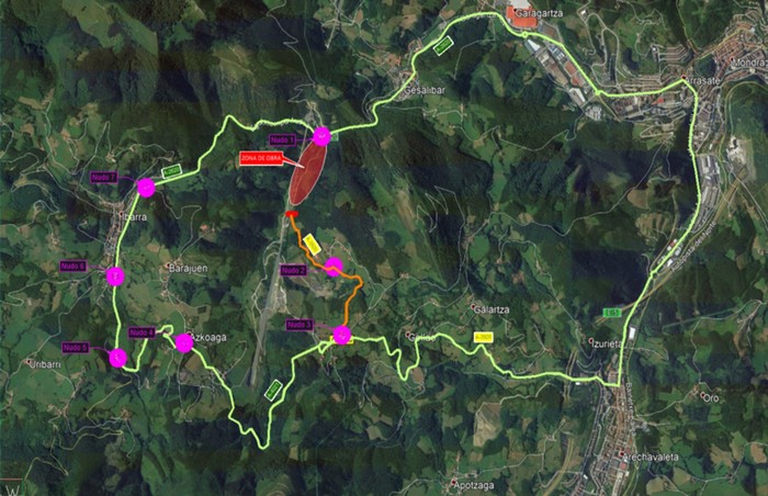 Kataia eta Suña arteko errepidea itxi egingo dute ibilgailuendako, astelehenetik