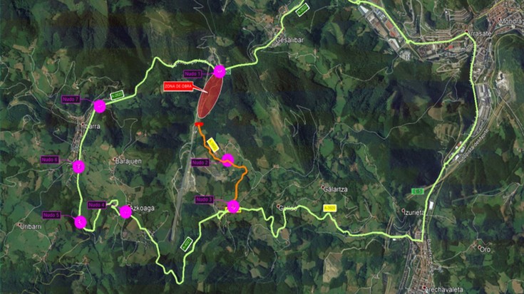 Kataia eta Suña arteko errepidea itxi egingo dute ibilgailuendako, astelehenetik