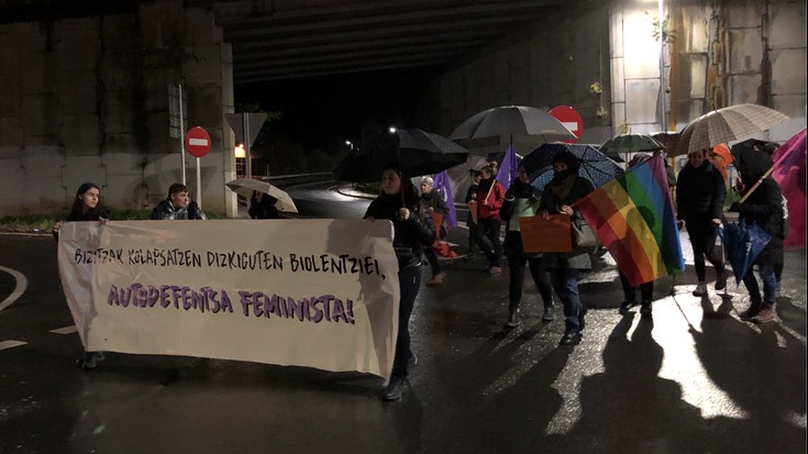 Autodefentsa feminista aldarrikatu dute Aretxabaletan