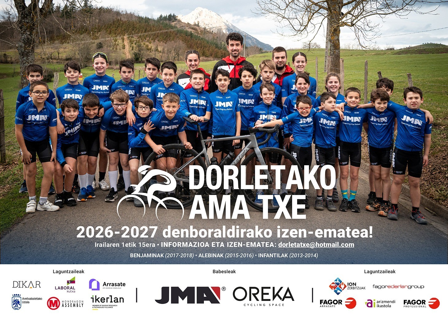 Dorletako Ama Txirrindulari taldean izen-emate kanpaina martxan da