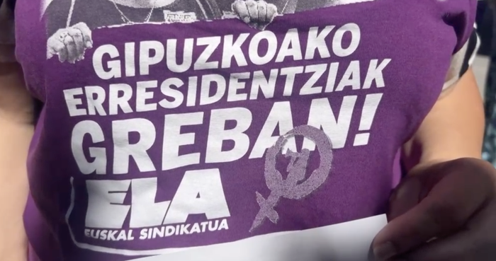 Hiru greba egun gehiago deitu ditu ELAk Gipuzkoako erresidentzietan