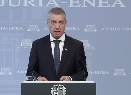 Iñigo Urkullu: "Neurri ulergaitza da Osakidetza eta Ertzaintza Madrilen esku geratzea"