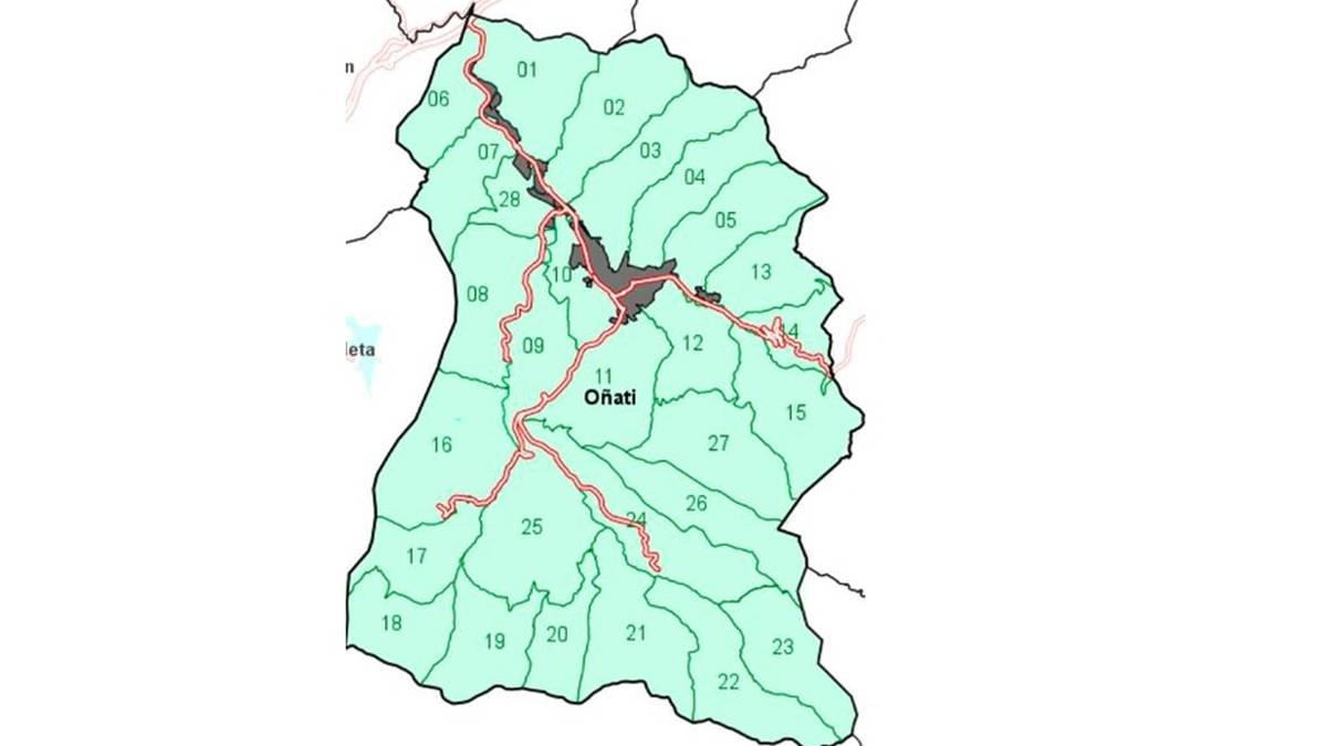 Oñatiko 15. poligonoko landa-lurzoruko zatiak mugatzeko zerbitzua lizitaziora