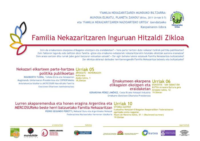 Familia Nekazaritzaren inguruko hitzaldia gaur kulturaten