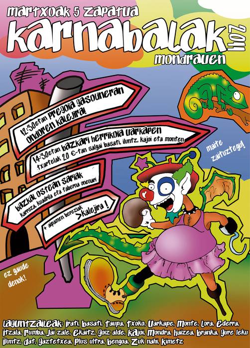 Jai batzordeak mozorrotzeko eta karrozak egiteko deia egin du martxoaren 5erako