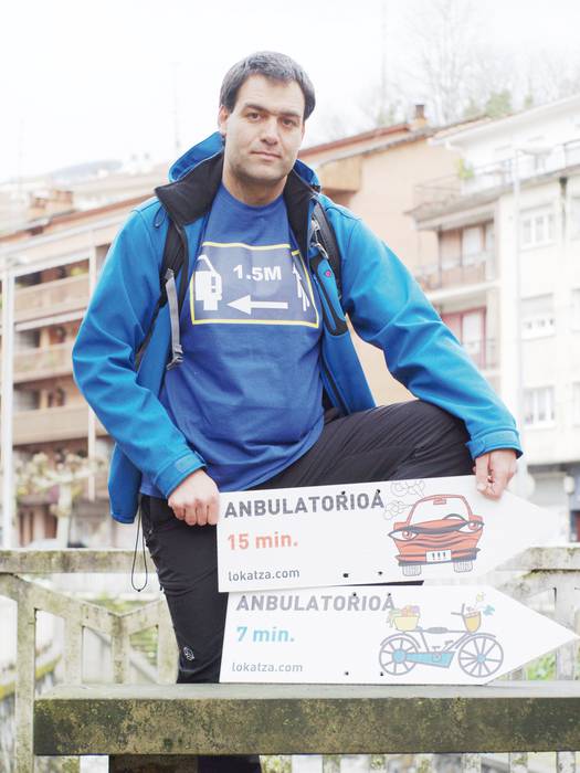 Unai Asurmendi: "Zazpi kilometro baino gutxiagoko distantzian, bizikletan azkarrago"