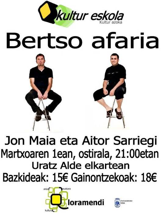 Egubakoitzeko bertso-afariko sarrerak, agortzear