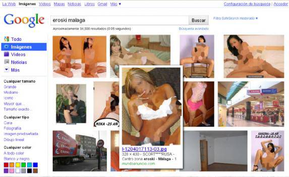 Eroski Malaga eta emakume biluziak, sarean kalapita lehertu duen 'Google-bonba'