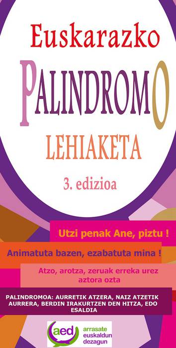 Euskarazko palindromo onenen bila