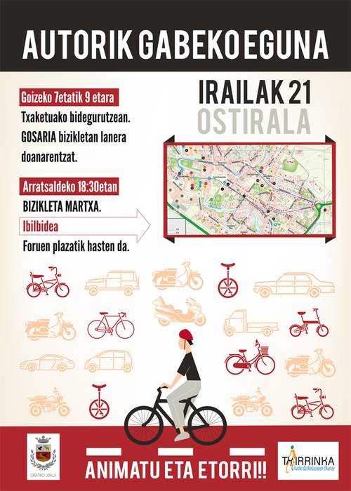 Autorik gabeko eguna izango da egubakoitza Oñatin