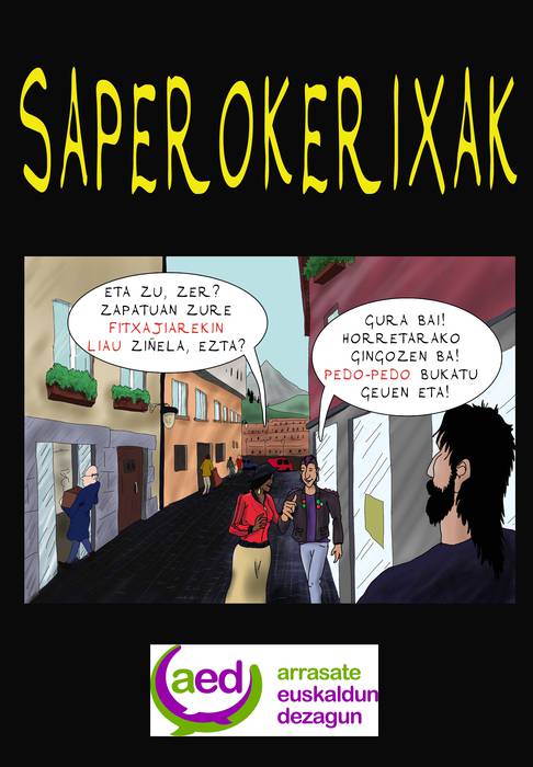 'Saperokerixak' komikiaren bigarren alea kaleratu du AEDk