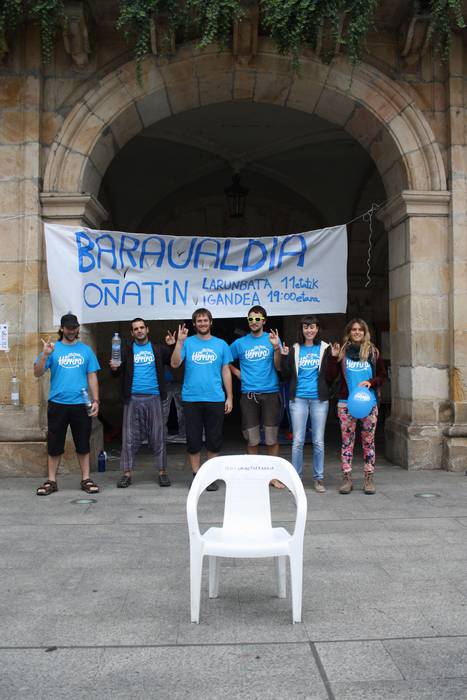 Oñatin ere Uribetxeberriaren aldeko baraualdia