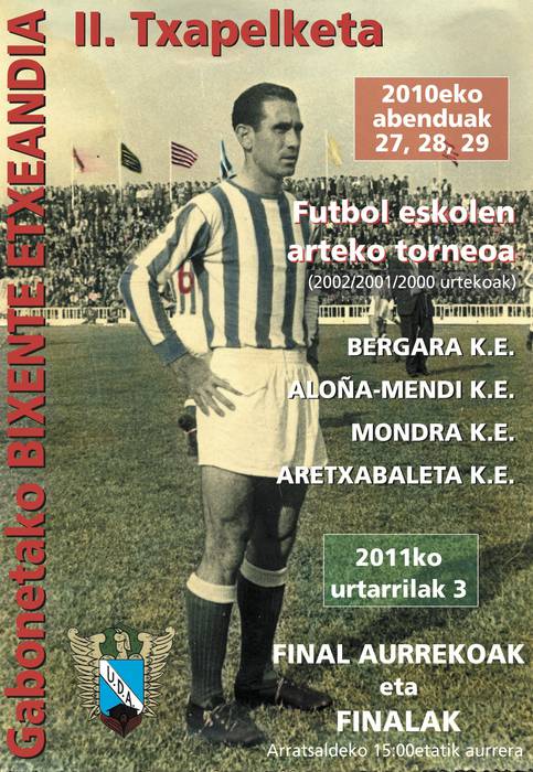 Gabonetako Bixente Etxeandia II. futbol txapelketa abenduaren 26tik 28ra