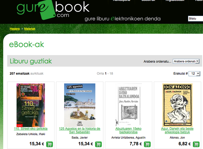 Gurebook.com, euskal liburu elektronikoen webgunea