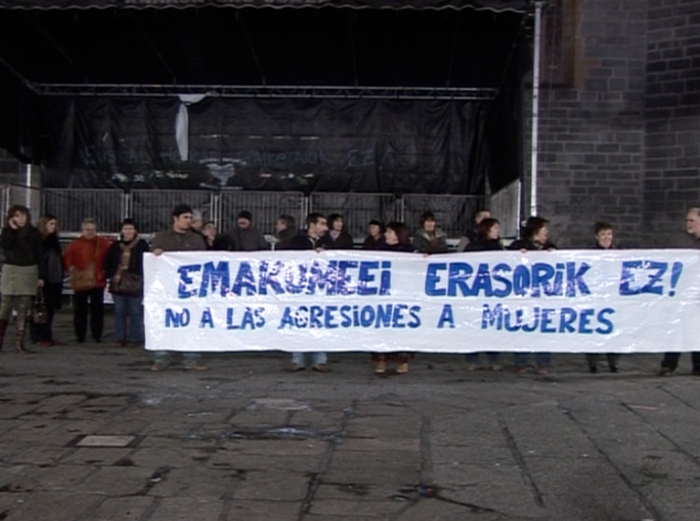 Barakaldoko emakumearen hilketa salatzeko, elkarretaratzea