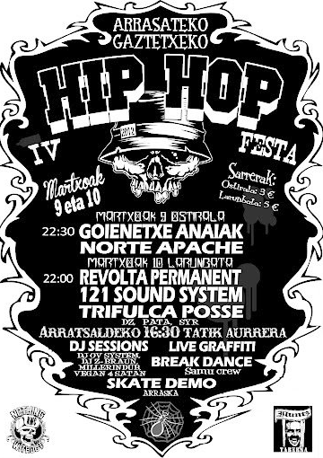 Hip Hop erritmoek hartuko dituzte kaleak