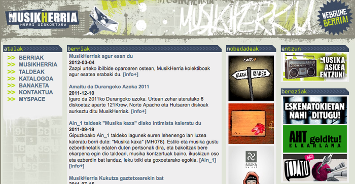 MusikHerria disketxeak agur esan du